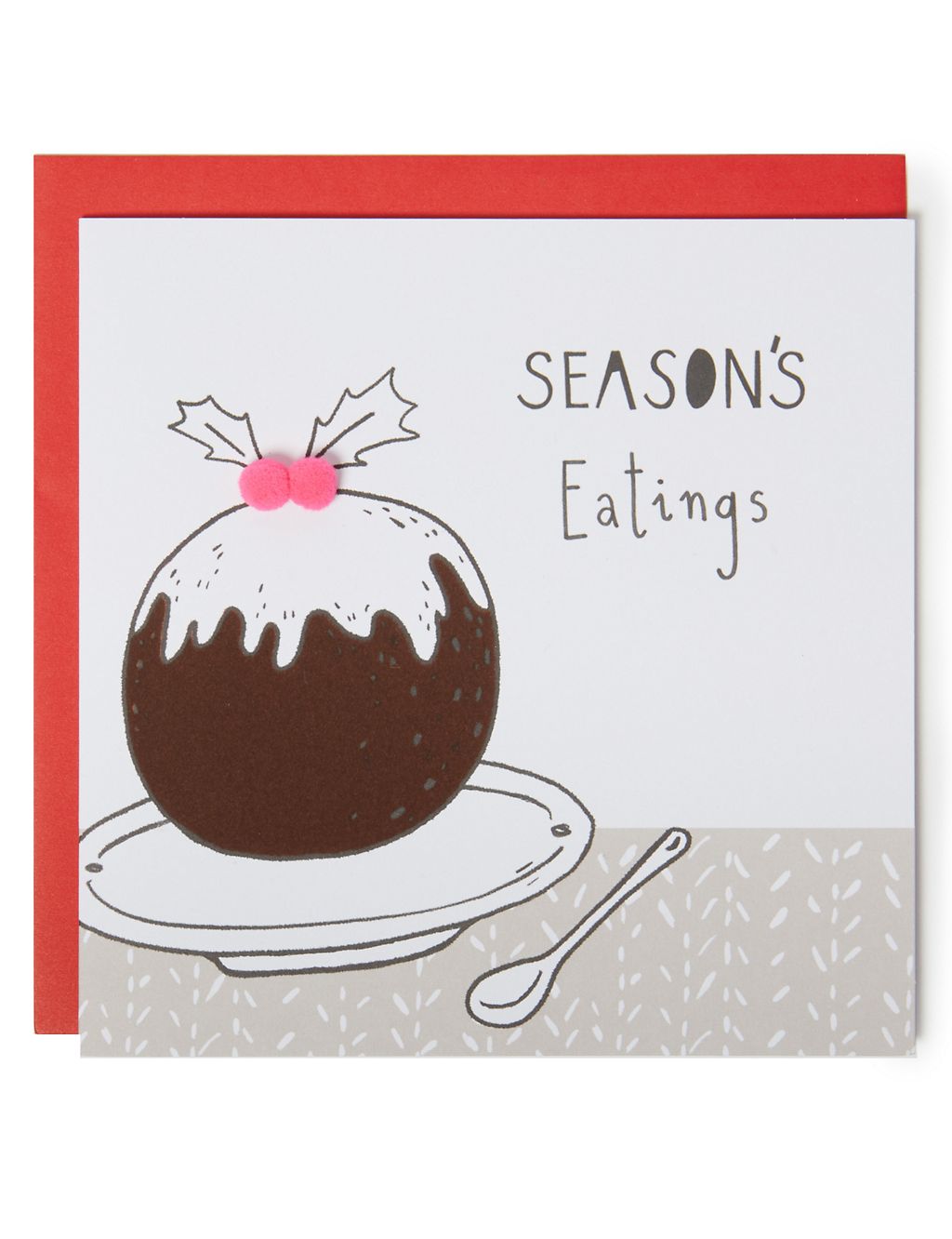 Christmas Pudding Charity Christmas Cards - Pack of 6 1 of 5
