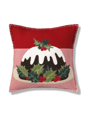 Christmas Pudding Cushion M S