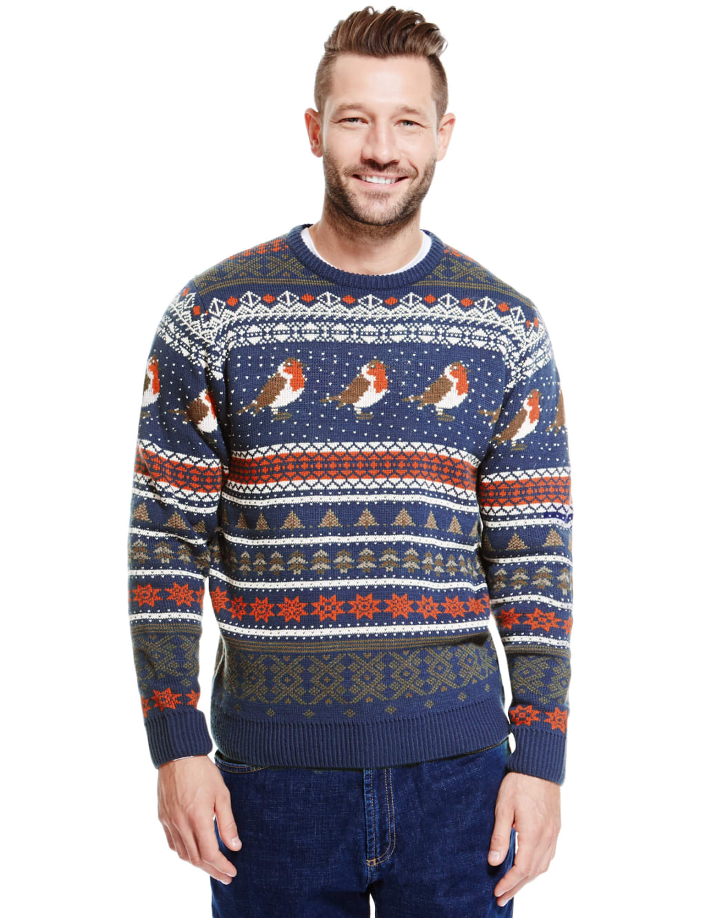 Christmas Robin & Fairisle Jumper 3 of 3