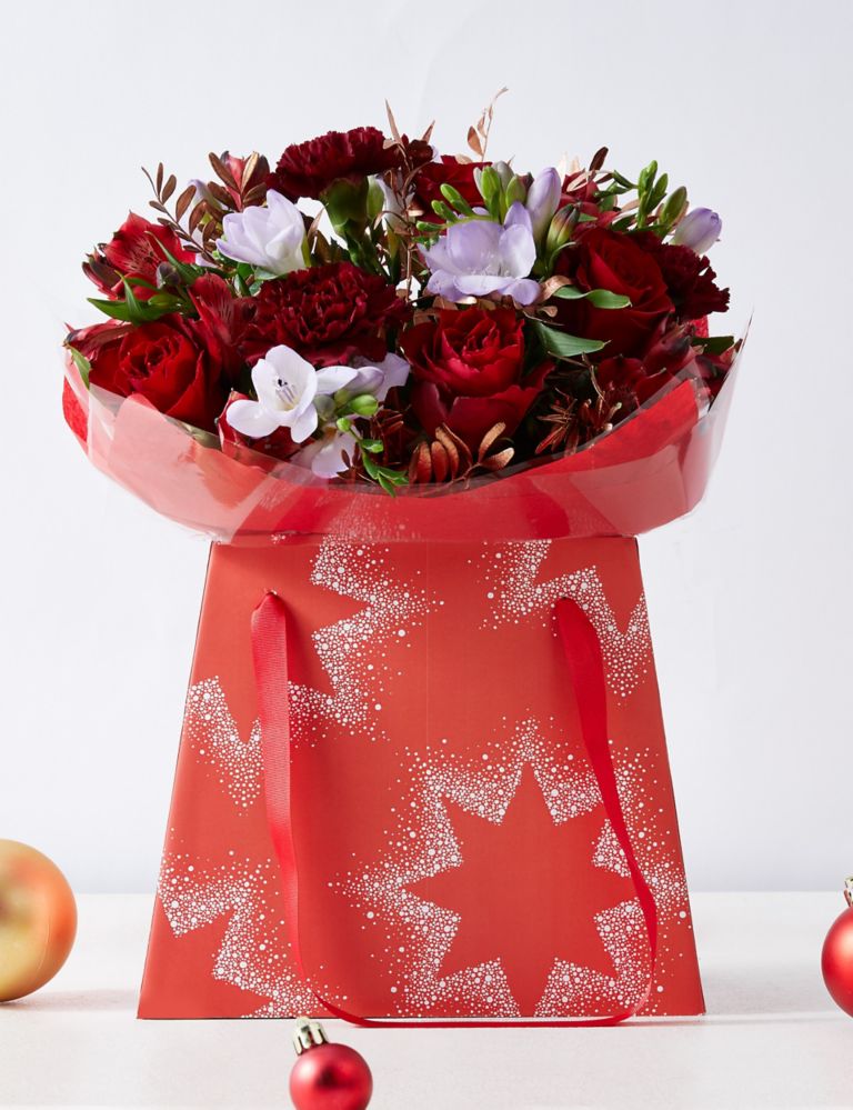 Christmas Rose & Freesia Gift Bag 1 of 7