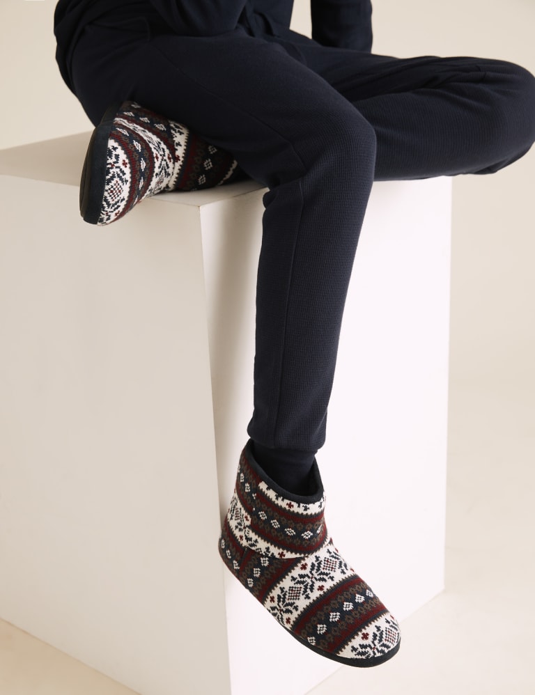 M&s mens slipper boots deals