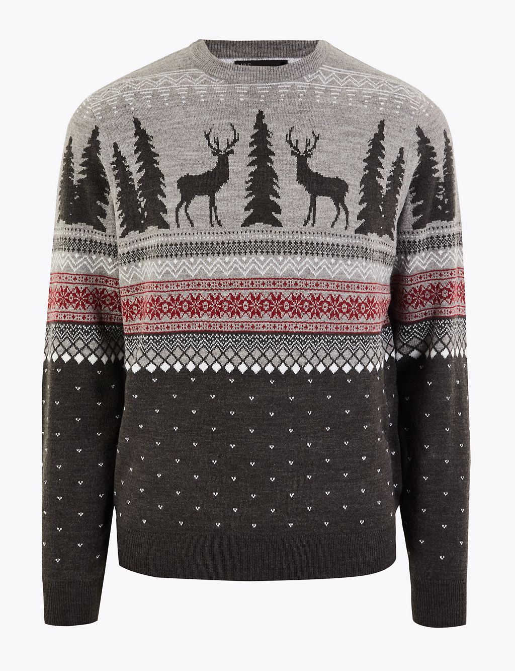 Christmas Stag Knitted Jumper 1 of 4