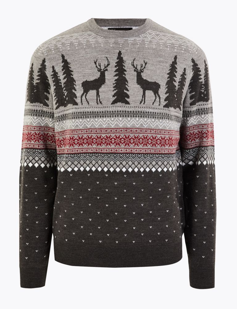 Christmas Stag Knitted Jumper 2 of 4