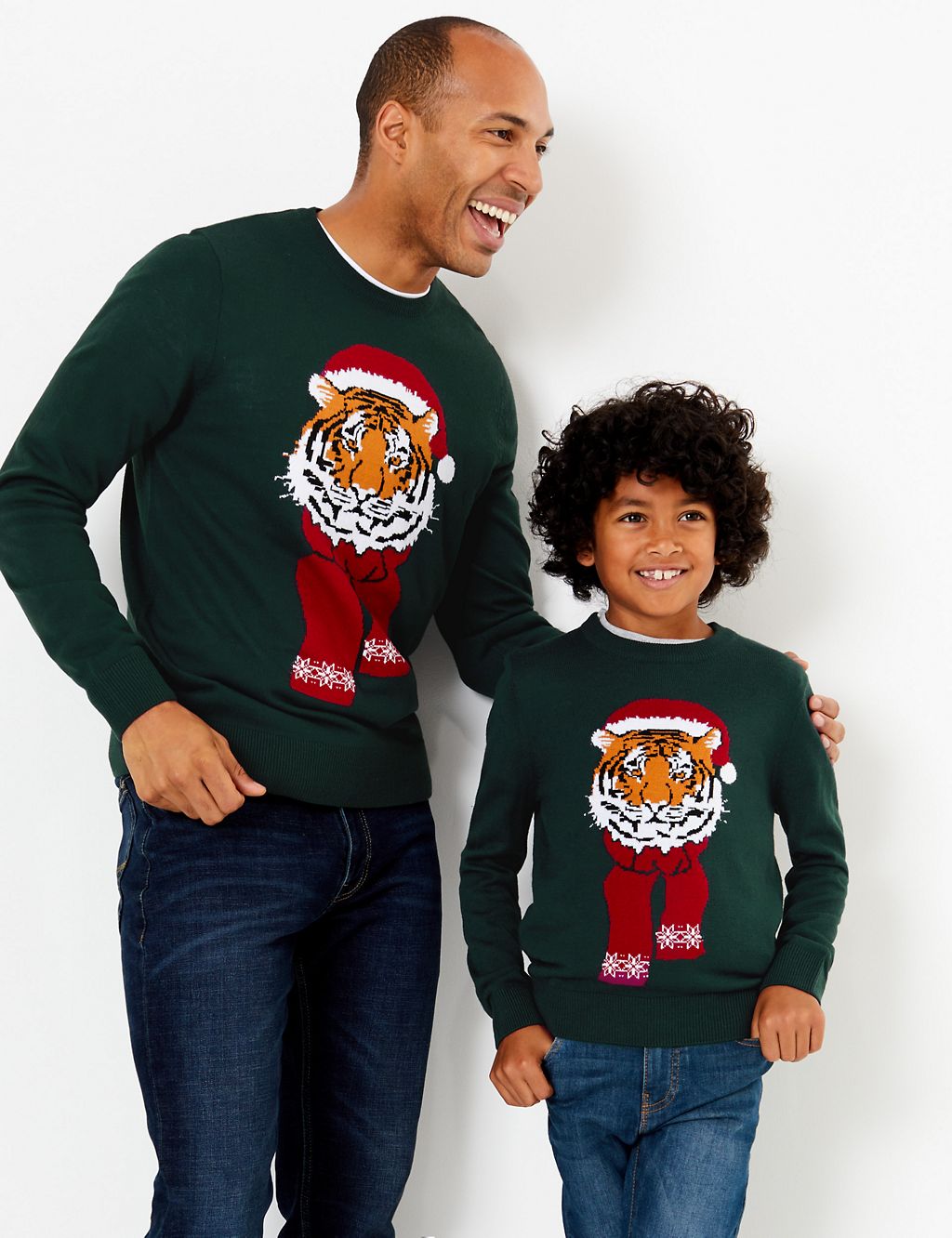 Christmas Tiger Mini Me Jumper (3-16 Years) 3 of 5