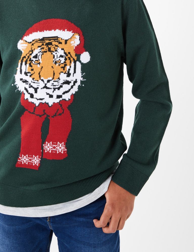 Christmas Tiger Mini Me Jumper (3-16 Years) 4 of 5