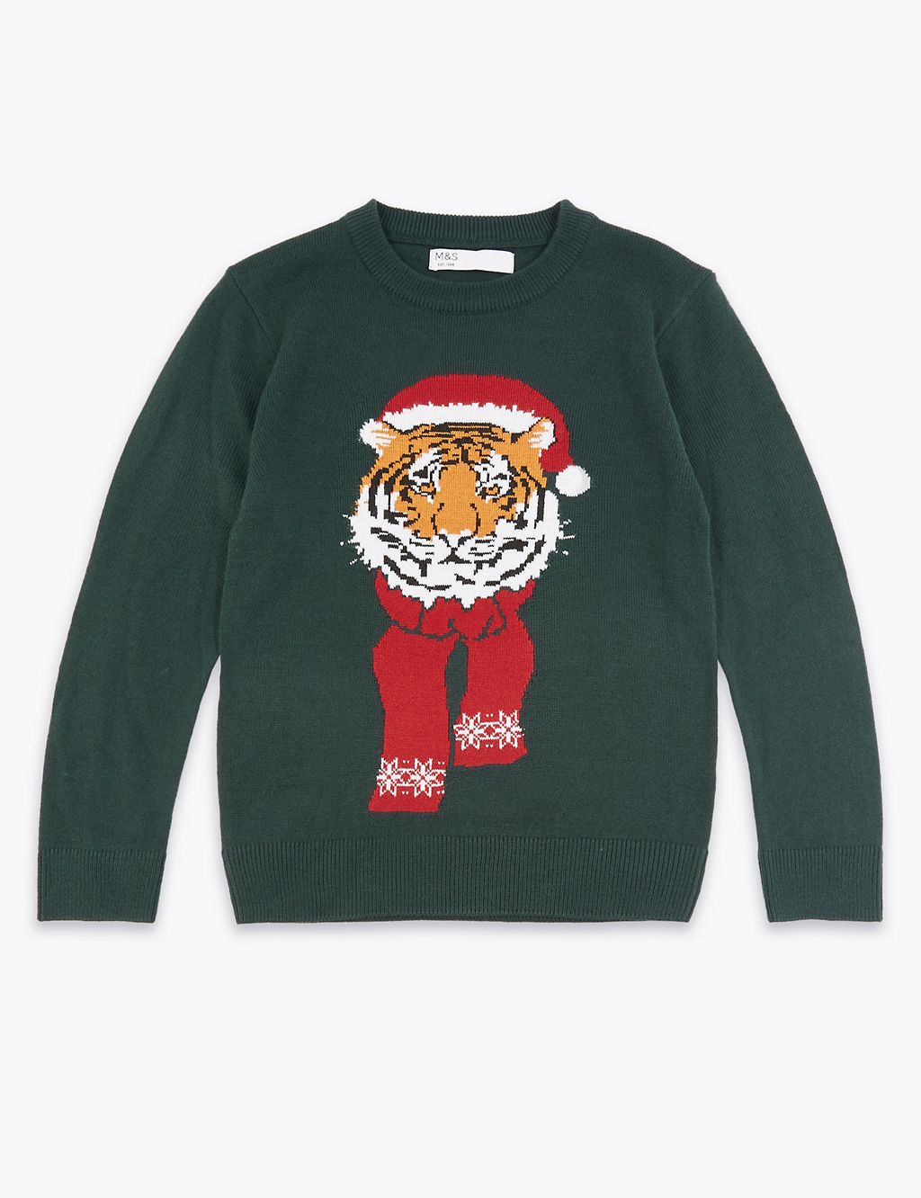 Christmas Tiger Mini Me Jumper (3-16 Years) 1 of 5