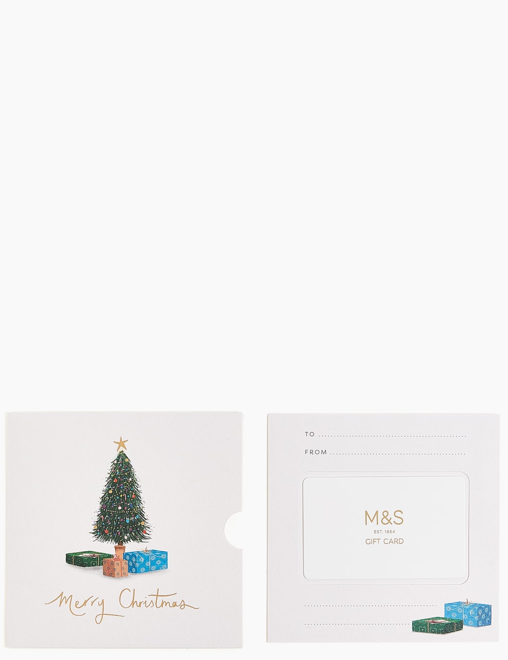 Christmas Tree Gift Card M&S