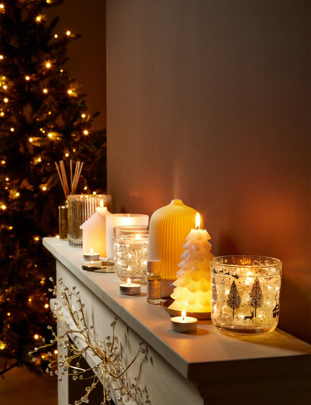 Christmas tree on sale candles