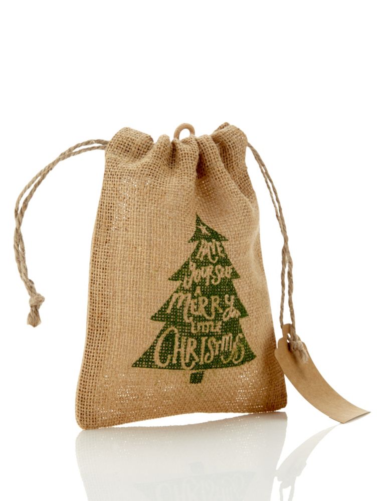 Christmas Tree Small Jute Bag 2 of 2