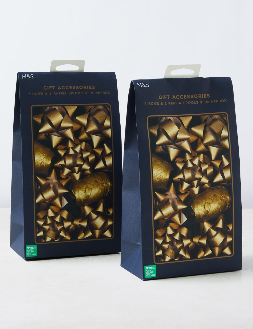 Christmas Wrapping Accessories Twin Pack Gold M&S