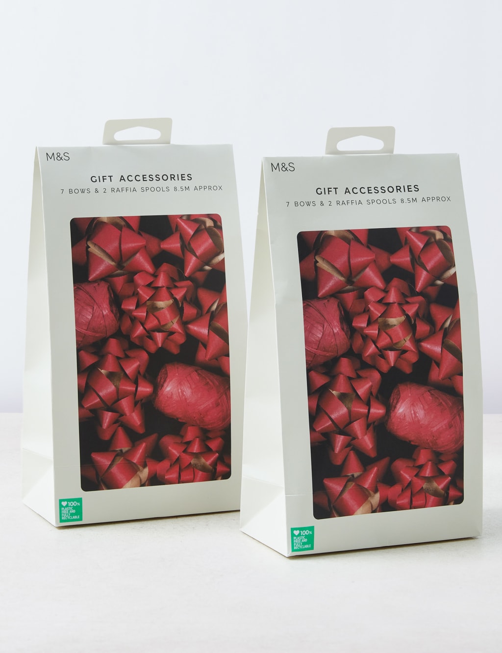 Buy Christmas Wrapping Accessories Twin Pack Red M&S
