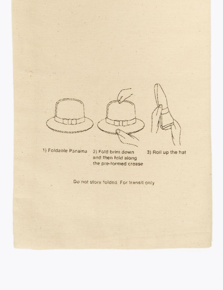 Christy's Foldable Straw Panama Hat 5 of 6