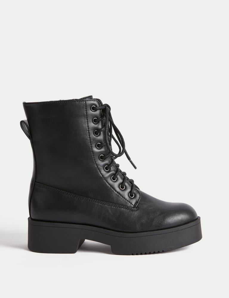 Chunky biker cheap boots womens