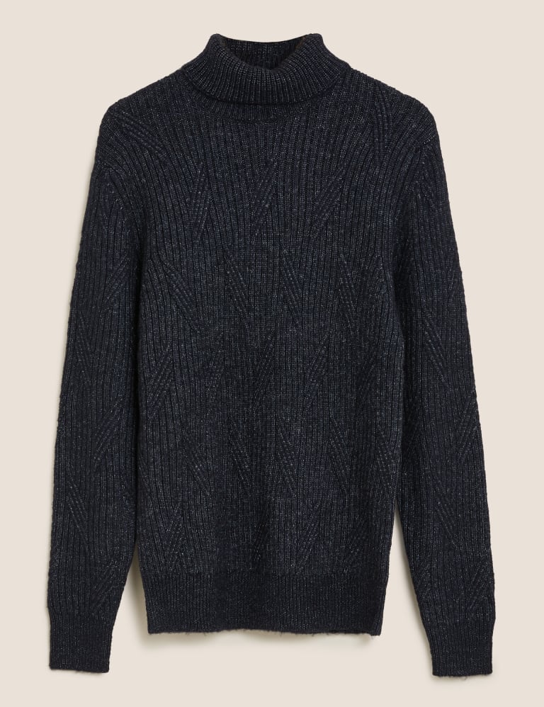 Chunky polo neck jumper store