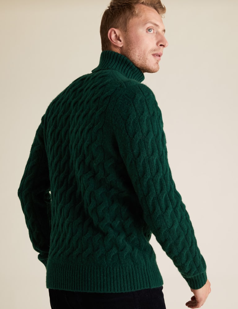 Chunky Cable Roll Neck Jumper M S Collection M S