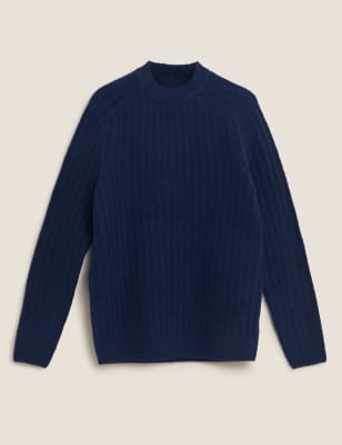 High crew shop neck jumper