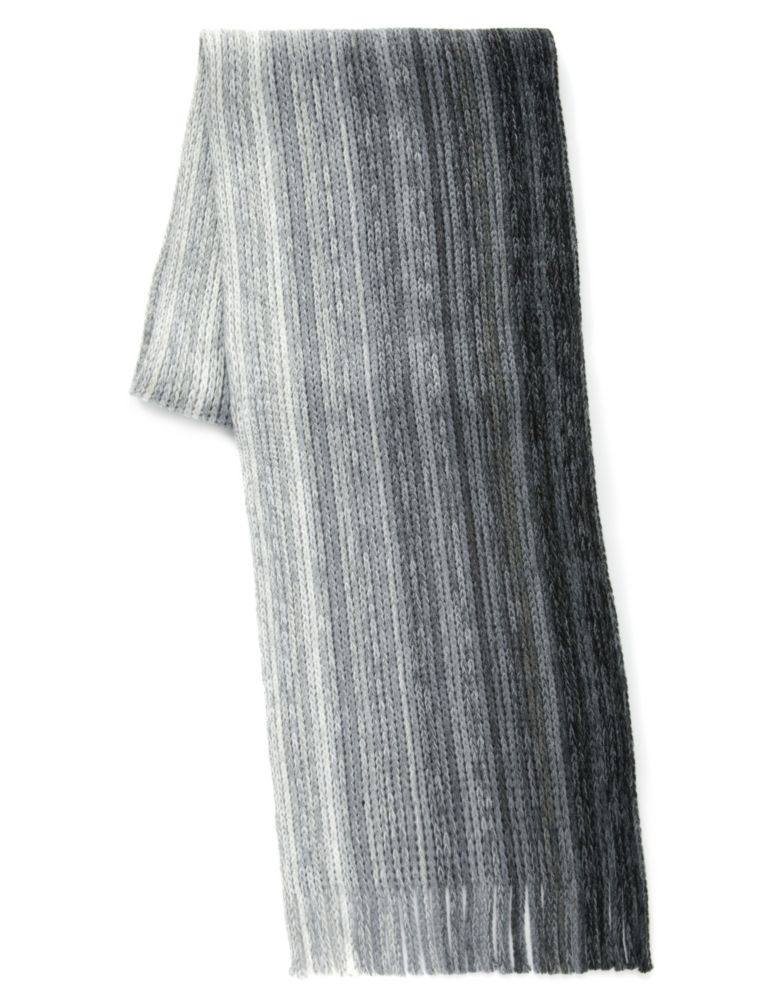 Chunky Knit Multi-Striped Scarf 1 of 1