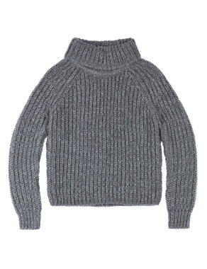 Chunky Knit Roll Neck Jumper (5-14 Years) Image 2 of 3