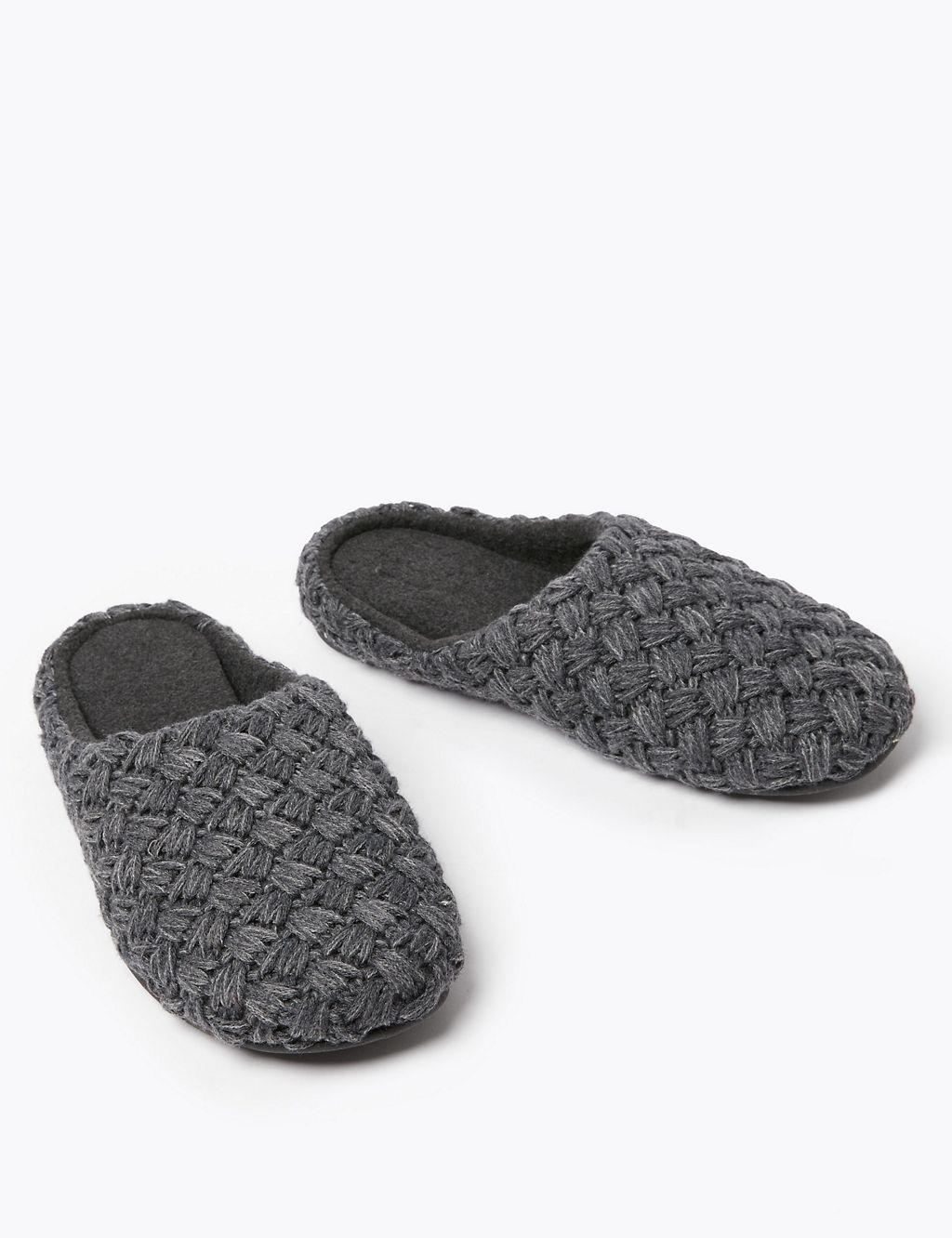Chunky Knitted Mule Slippers 2 of 5