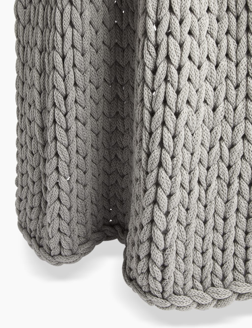 Chunky Knitted Throw M S
