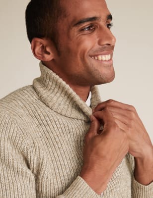 thick roll neck jumper mens