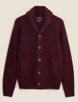 chunky shawl cardigan