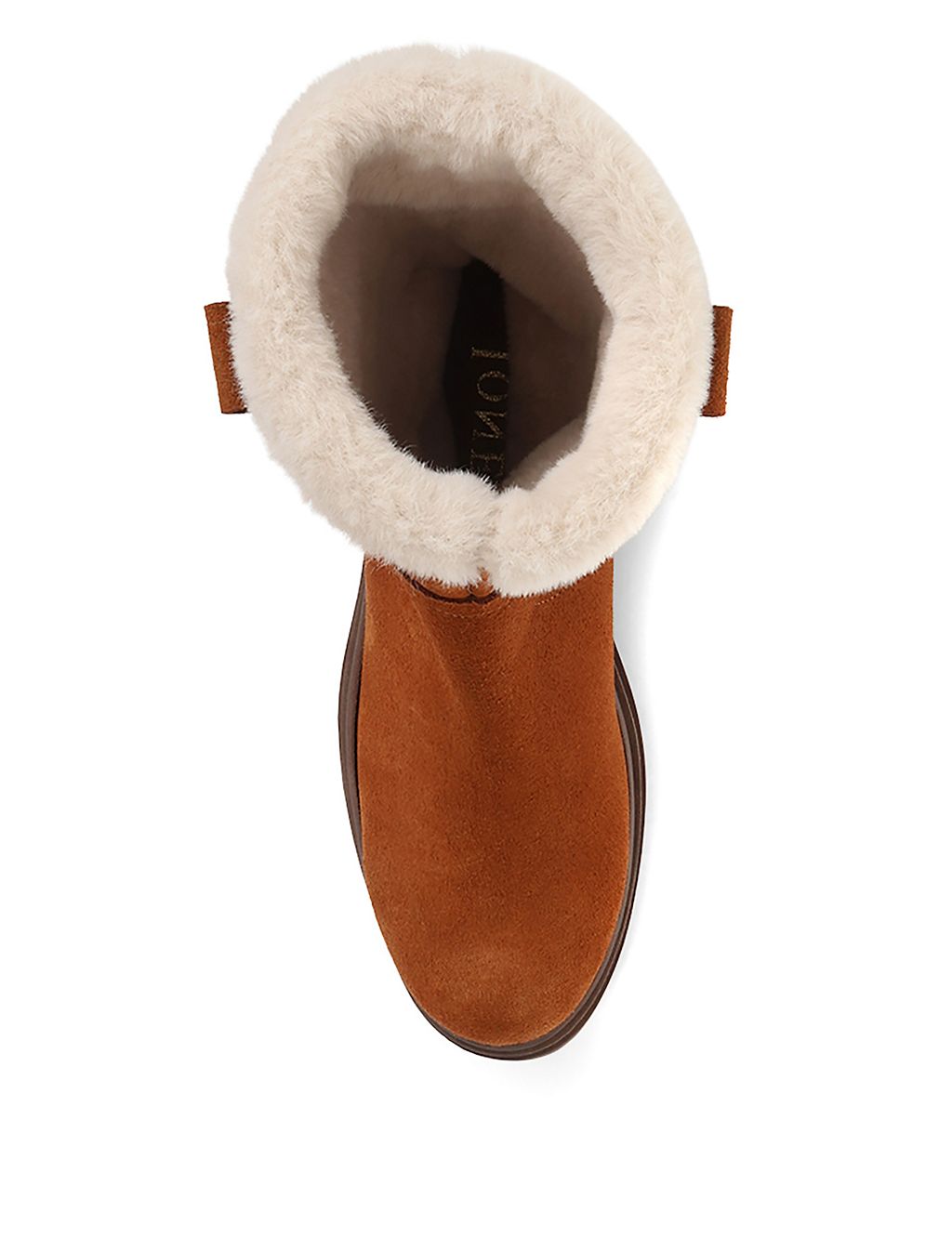 Chunky Suede Faux Fur Ankle Boots 5 of 7