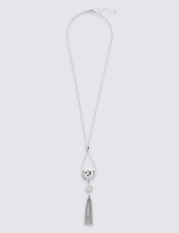 Circle Ball Tassel Necklace Image 1 of 2
