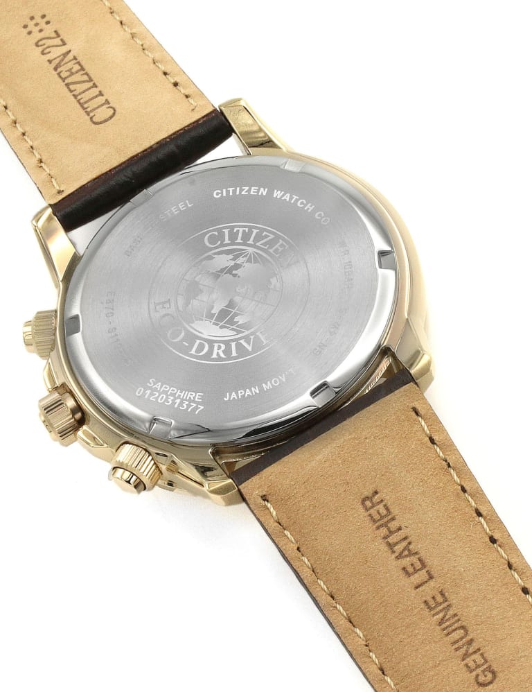 Citizen eco drive new arrivals calibre 8700 leather strap