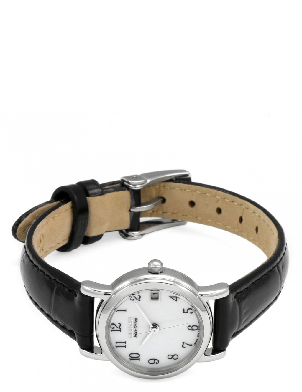 Citizen black leather watch shop