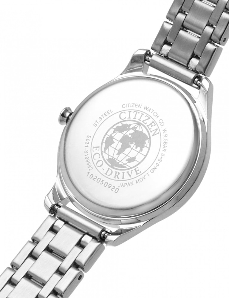 Silver citizen best sale eco drive watch
