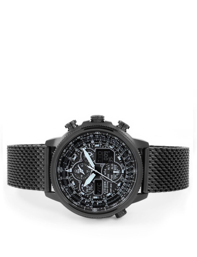 Citizen Navihawk World Time Stainless Steel Chronograph Watch