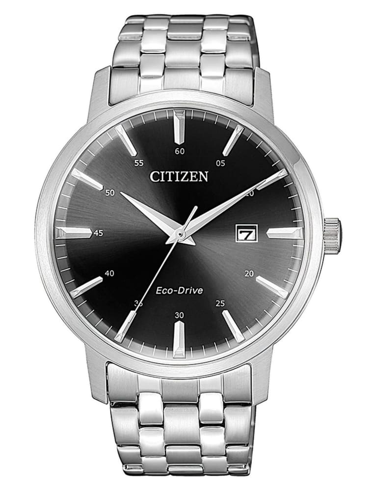 Citizen Three Hand Eco Drive Stainless Steel Watch Citizen M S
