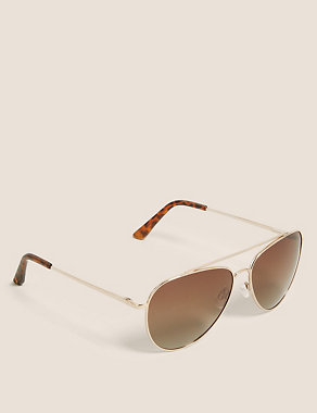 Classic Aviator Sunglasses Image 2 of 3