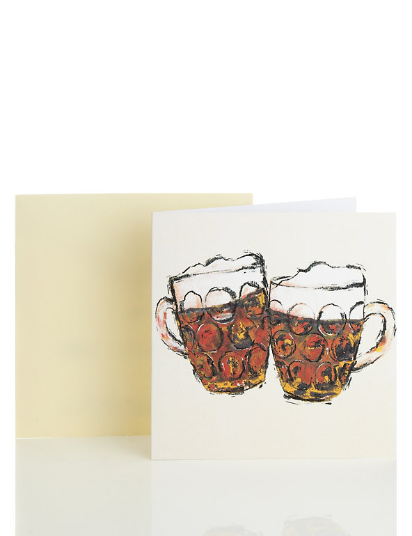 Classic Beer Tankard Blank Card Image 1 of 1