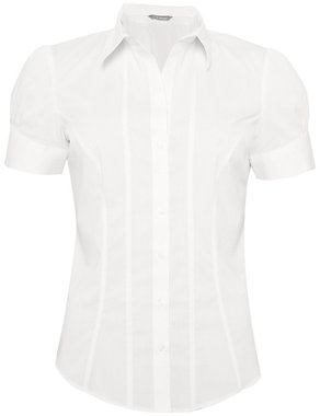 Classic Collar Dobby Panelled Shirt Image 2 of 6