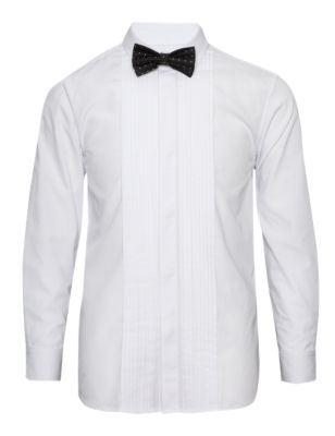 Classic Collar Shirt with Bow Tie Image 2 of 6