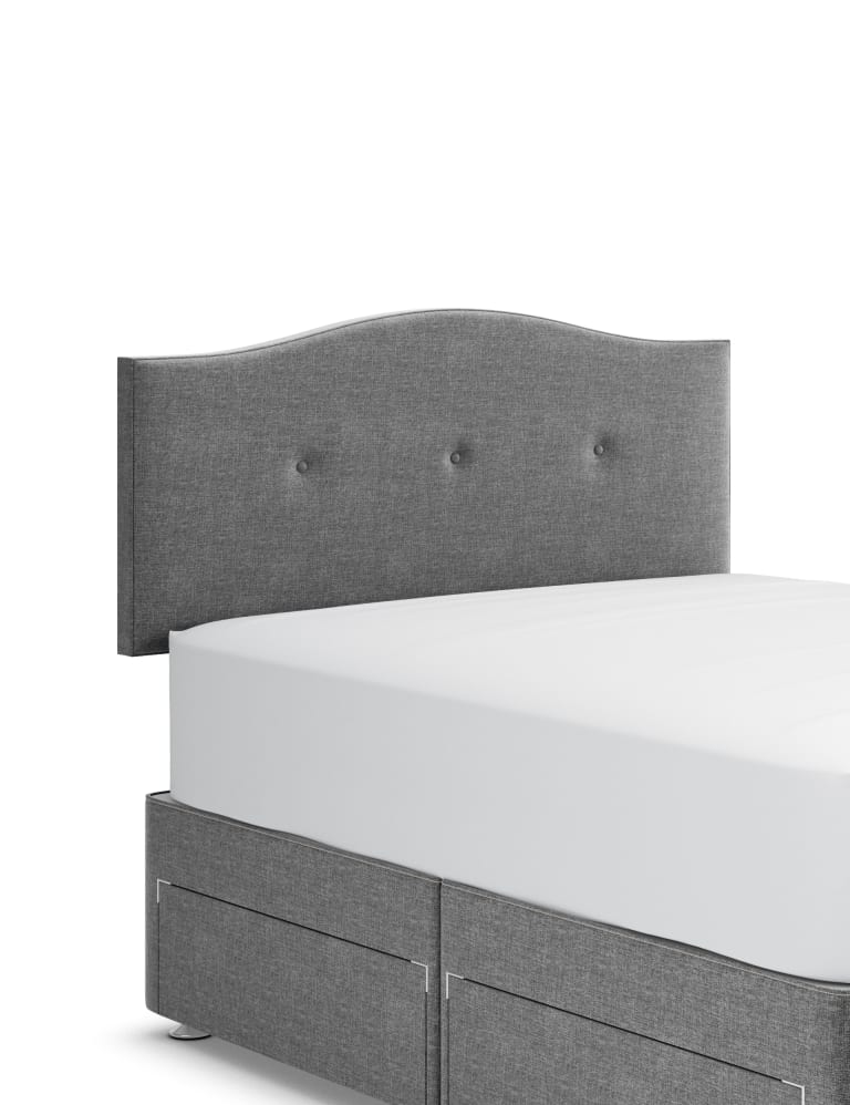 Classic Curve Button Strutted Headboard