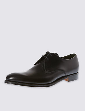 Classic Derby Shoe in Black Calf Leather Image 2 of 6