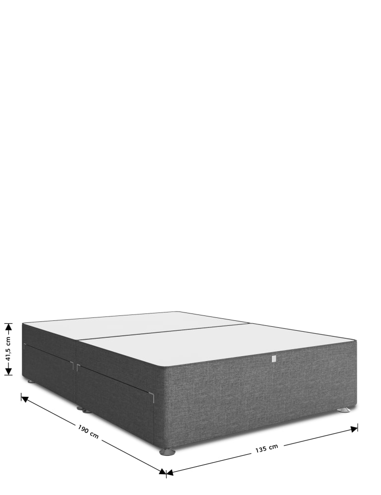King size divan bed 2025 base with 4 drawers