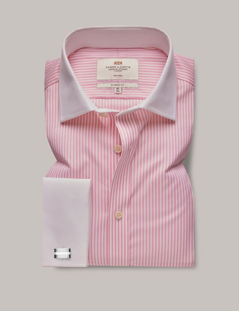 Classic Fit Pure Cotton Striped Shirt 1 of 2