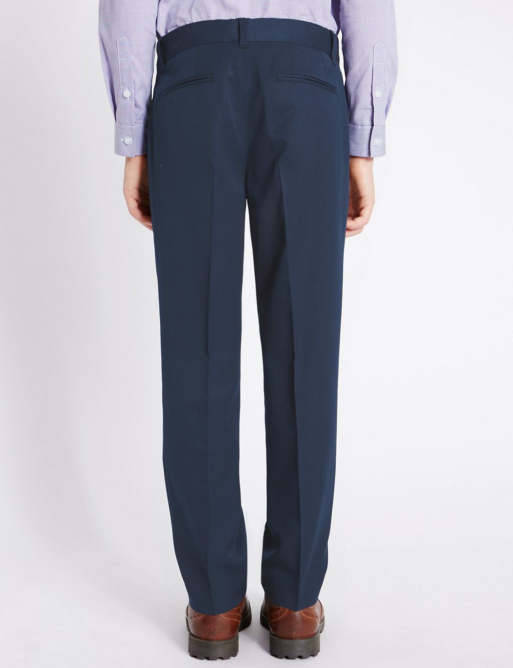 Classic Flat Front Trousers (5-14 Years) 2 of 5