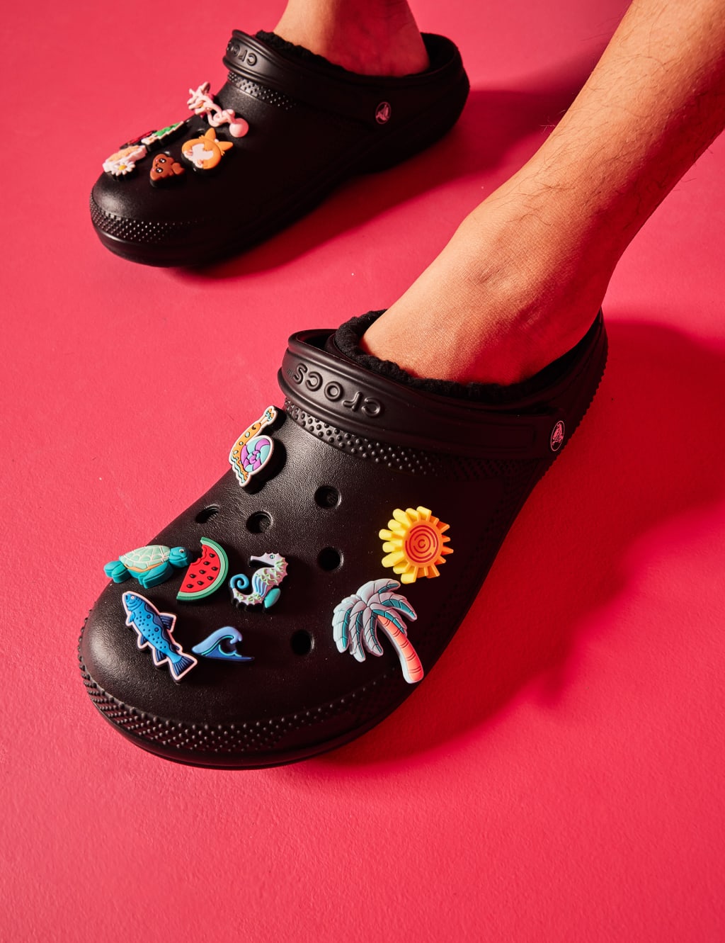 Fleece lined crocs best sale
