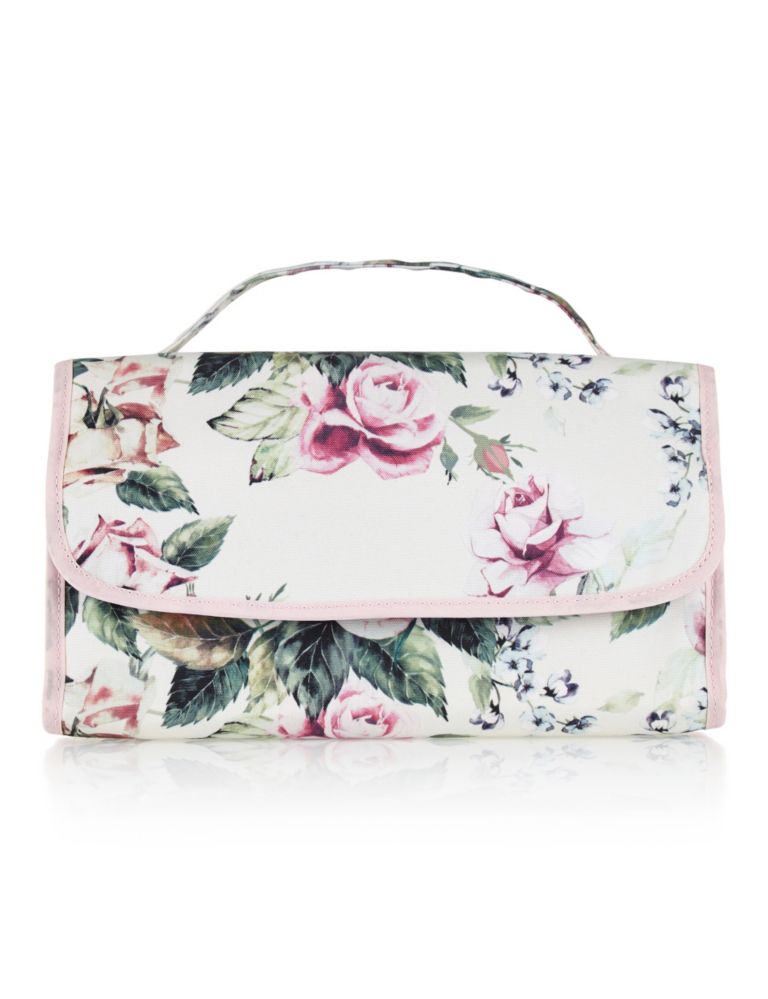 Classic Floral Hanging Cosmetic Bag 1 of 2