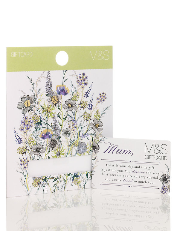 Classic Floral Mum Gift Card Image 1 of 2