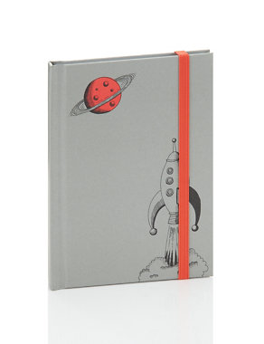 Classic Illustrated Boutique Rocket A6 Notebook Image 2 of 3