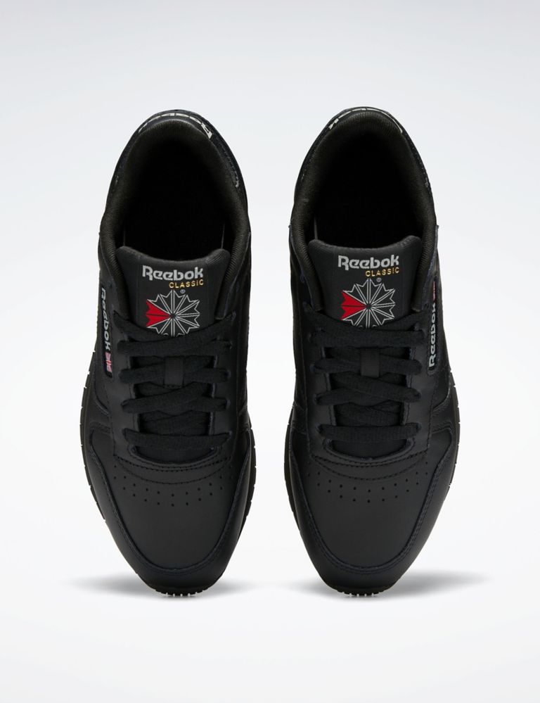 Classic Leather Lace Up Trainers 3 of 6