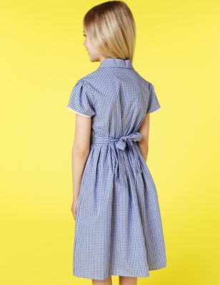Classic Pure Cotton Gingham Dress Image 2 of 3