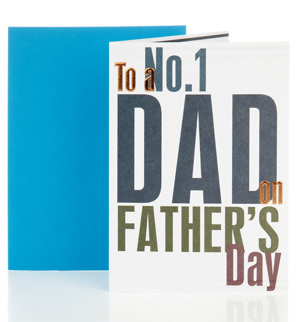 Classic Text Father's Day Card Image 1 of 2