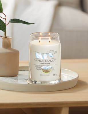 Clean Cotton® 20 oz. Signature Large Jar Candle - Signature Large Jar  Candles